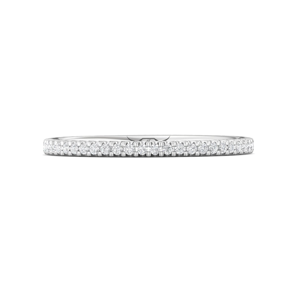 Martin Flyer Micropavé Eternity Wedding Band