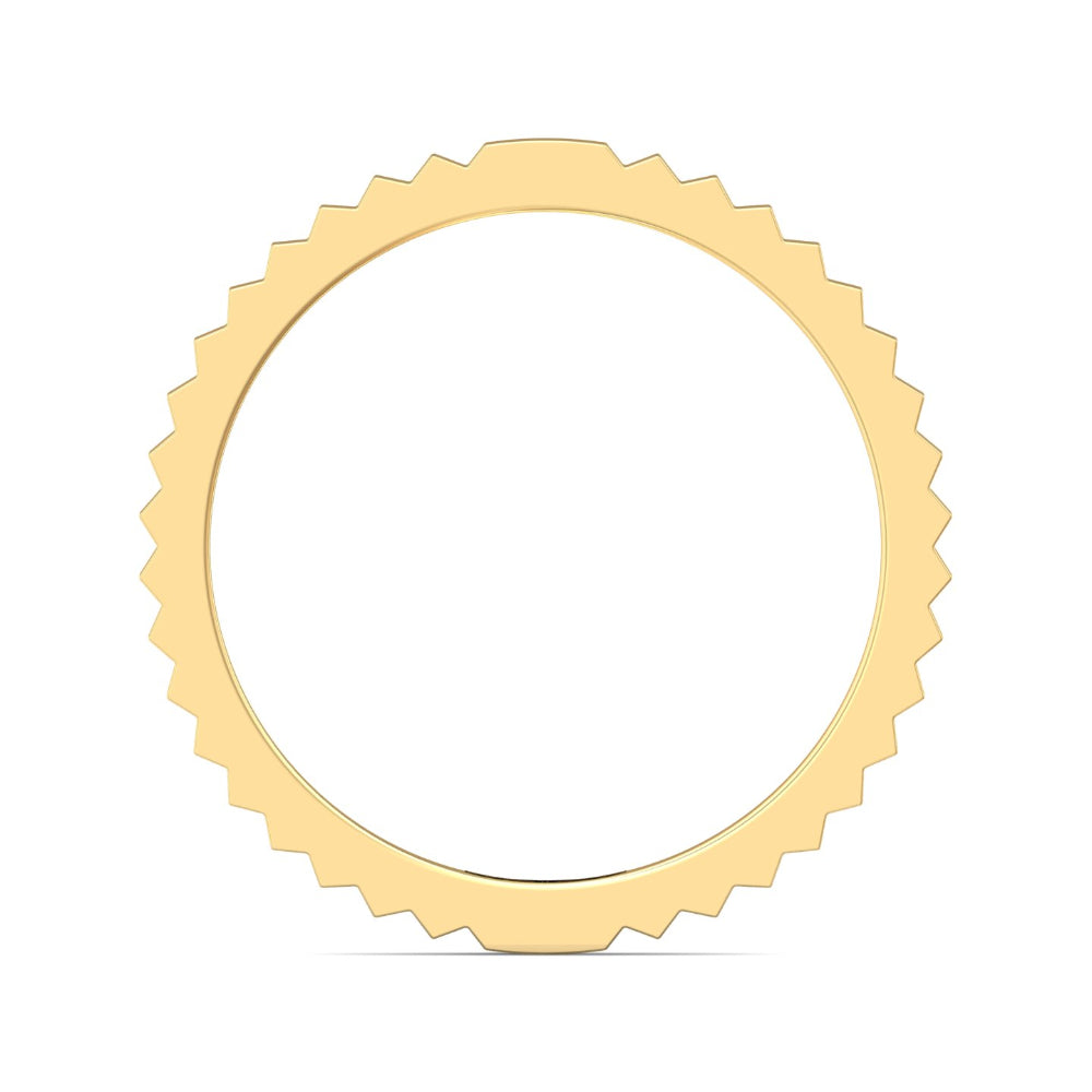 Martin Flyer 14k Gold Ridged Band