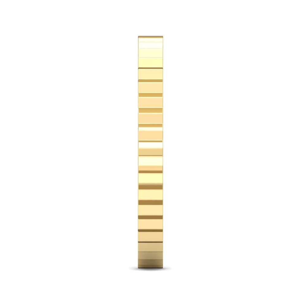 Martin Flyer 14k Gold Ridged Band