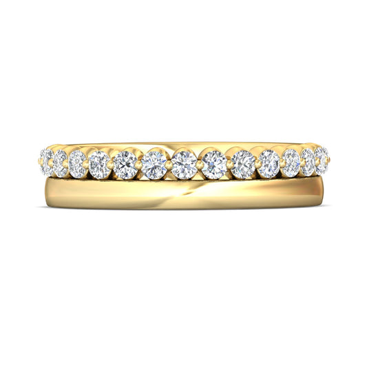 Martin Flyer 14k Gold Diamond Wedding Band