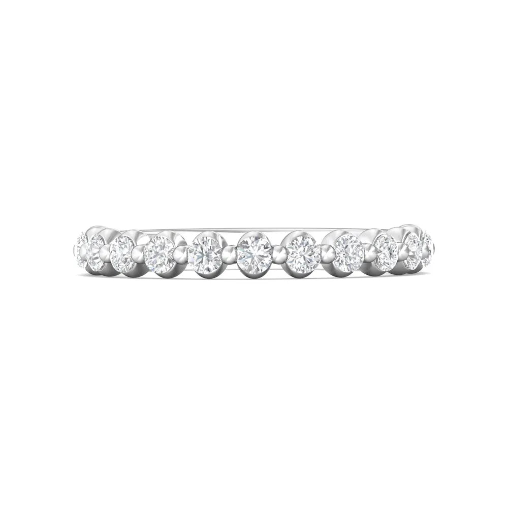 Martin Flyer Single Prong Diamond Wedding Band