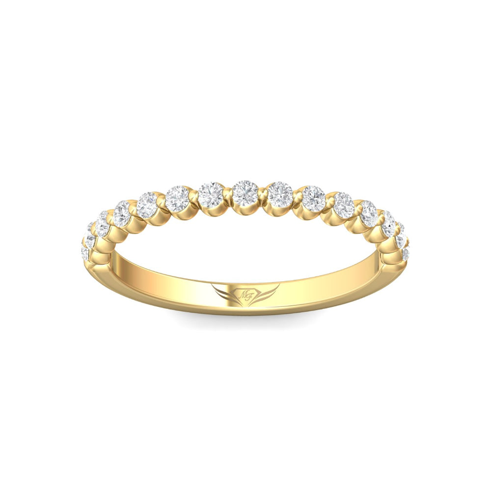 Martin Flyer 14k Single Prong Diamond Wedding Band
