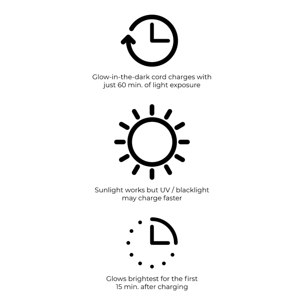 4Ocean Deep Sea Beaded Bracelet - Black + Glow