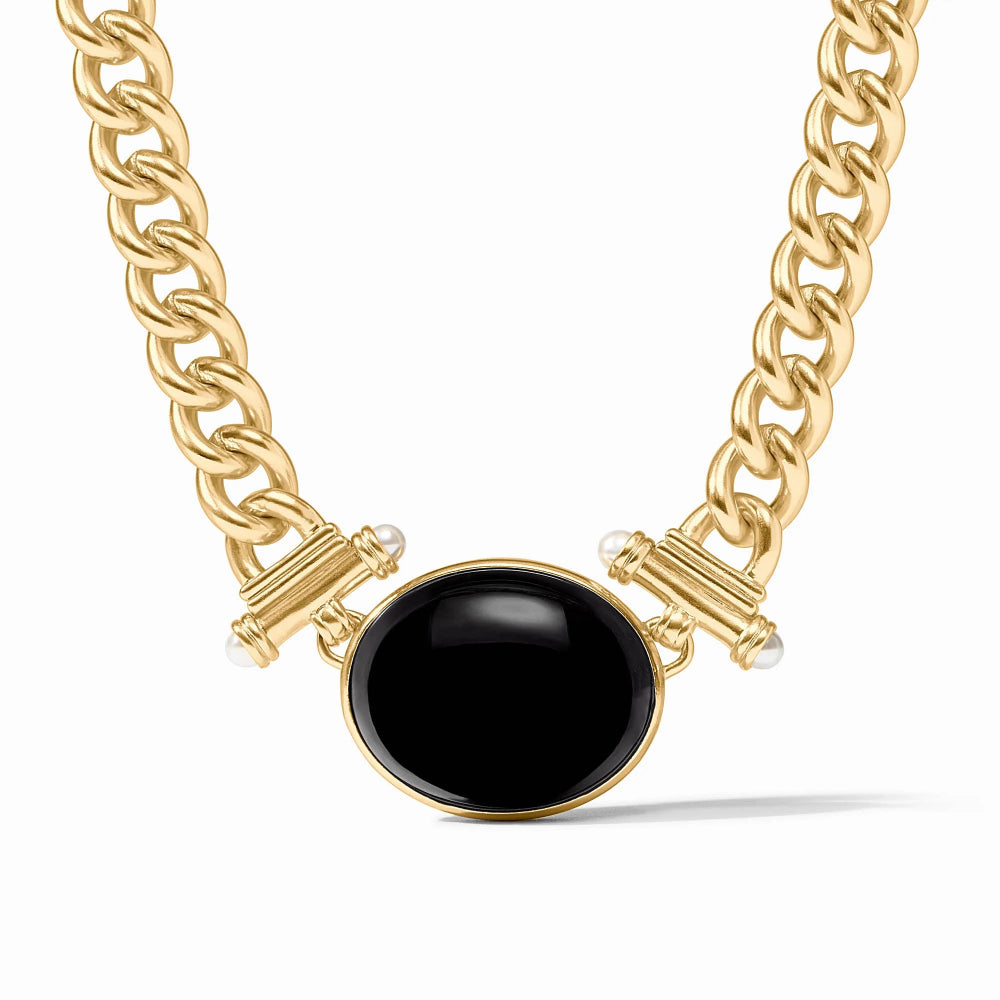 Julie Vos Dolce Statement Necklace - Obsidian Black