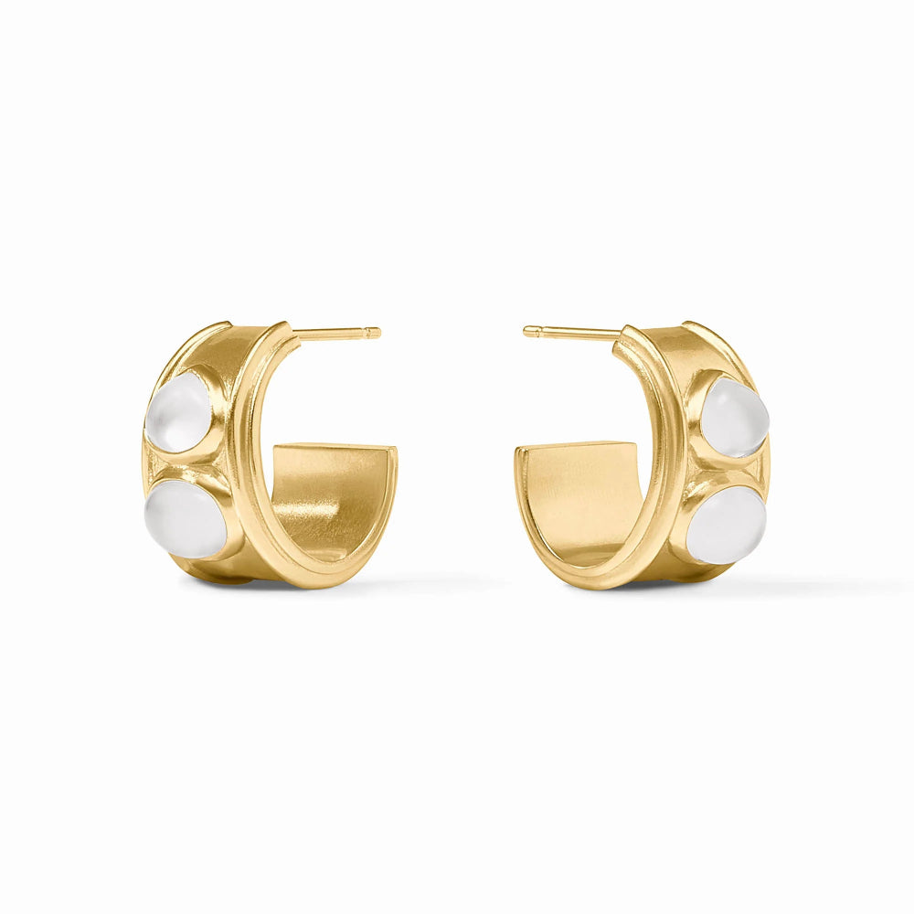 Julie Vos Dolce Stone Hoop Earrings