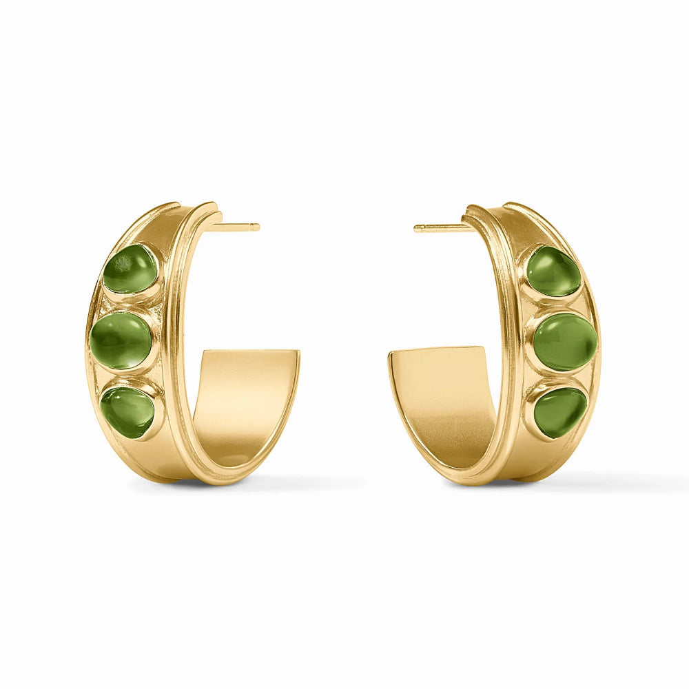Julie Vos Dolce Stone Hoop Earrings