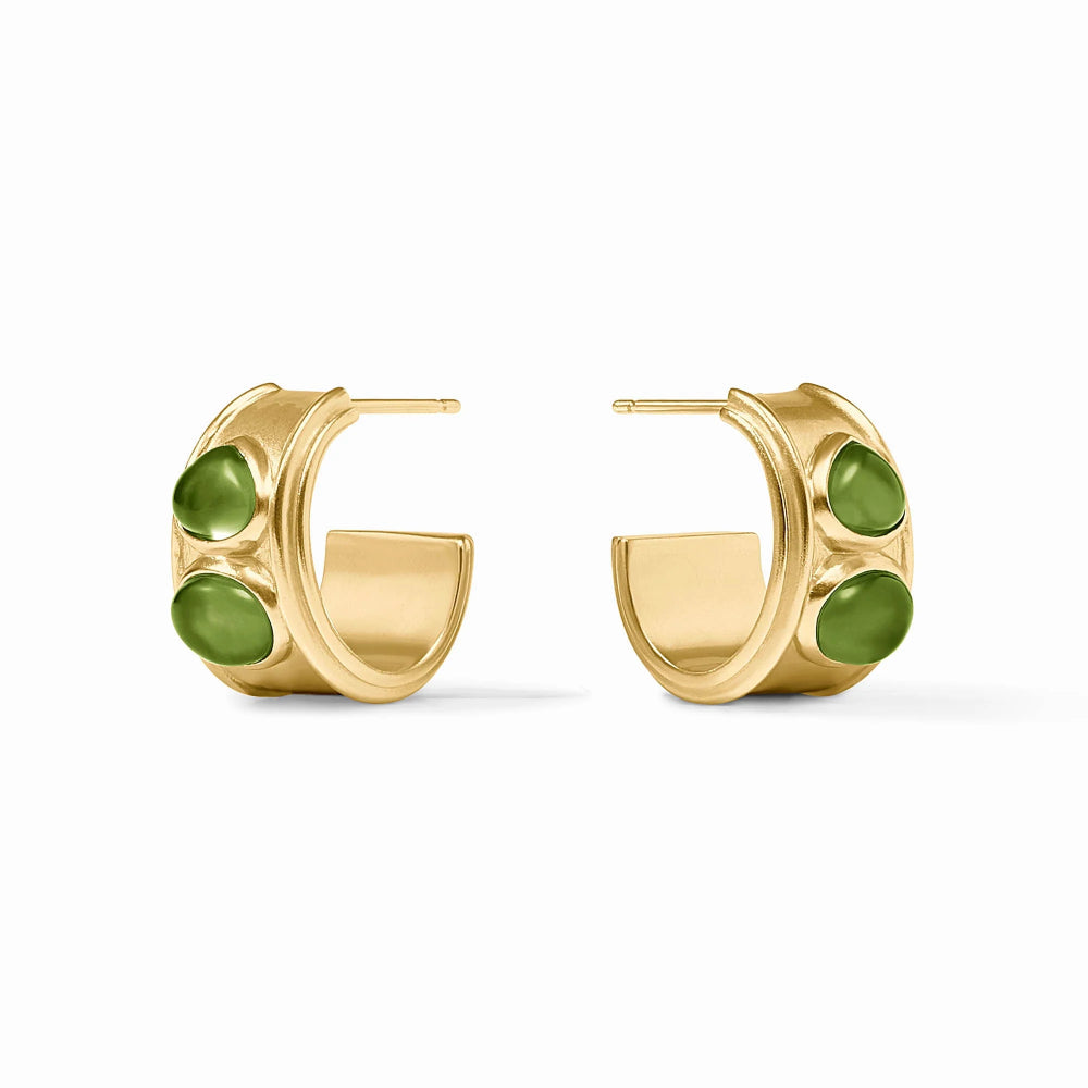 Julie Vos Dolce Stone Hoop Earrings