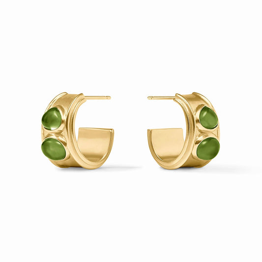 Julie Vos Dolce Stone Hoop Earrings