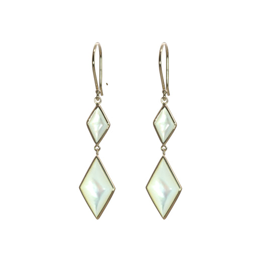 Oliva B. 14k Gold Mother of Pearl Drop Earrings
