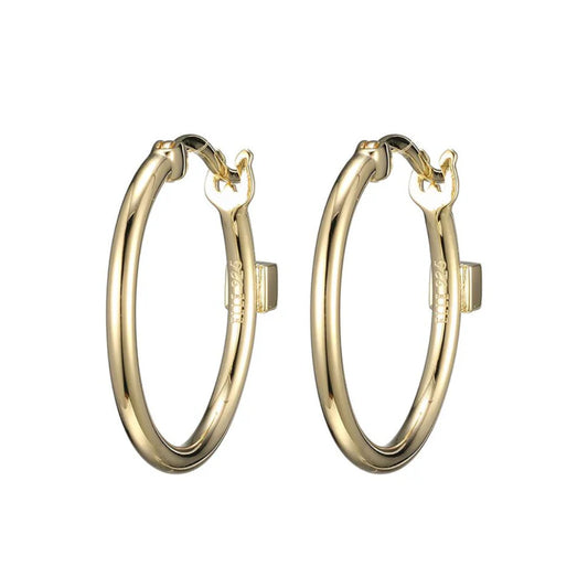 Elle Gold-Tone Hoop Earrings