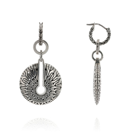 John Hardy Classic Chain Transformable Hoop Or Drop Earrings