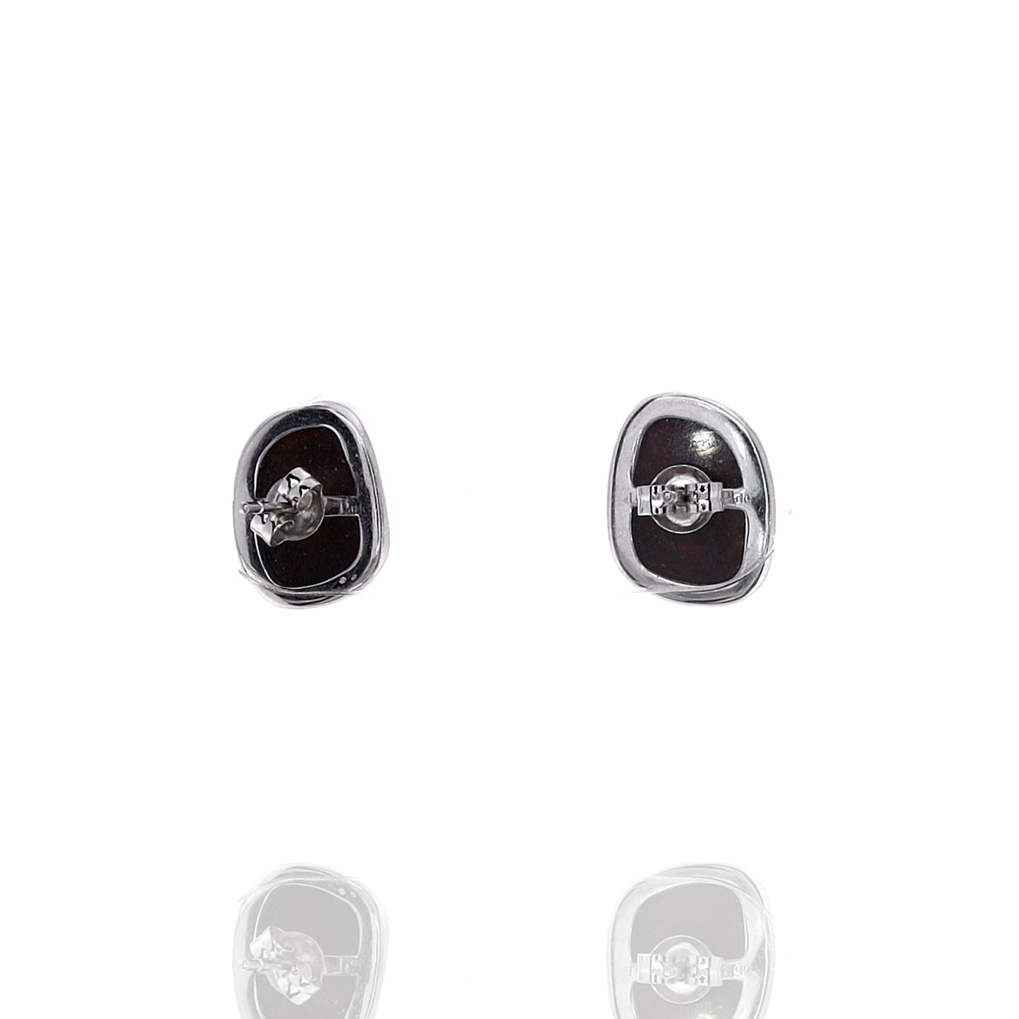 14k Gold Australian Opal Doublet Stud Earrings