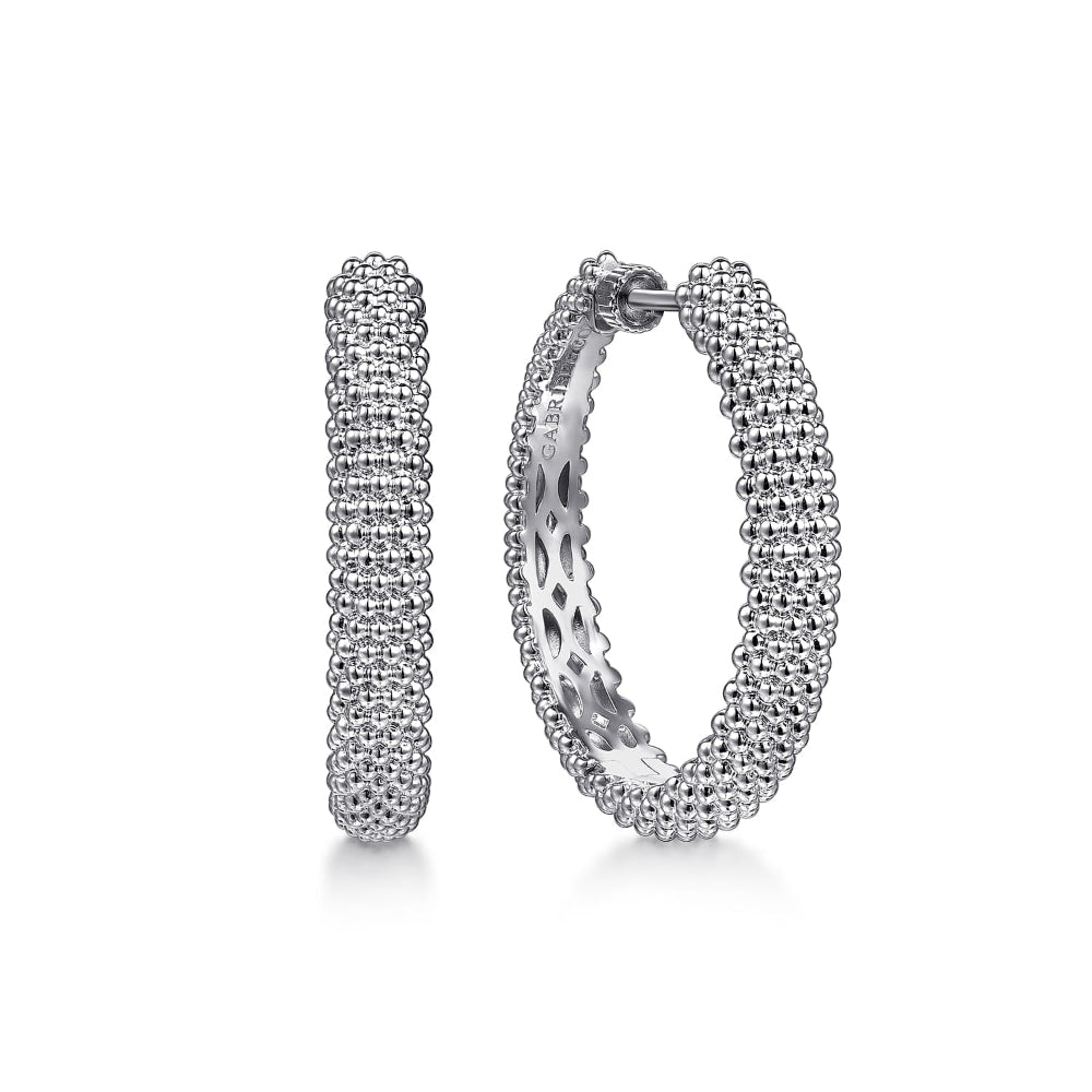 Sterling Silver 30 mm hoop earrings