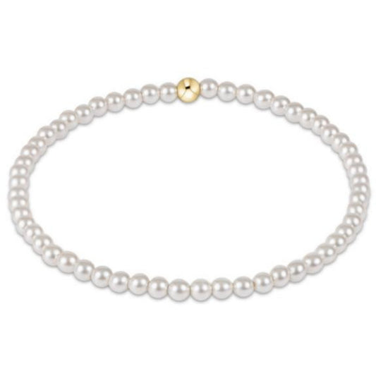 enewton 5.5" egirl Classic Pearl 3mm Bead Bracelet