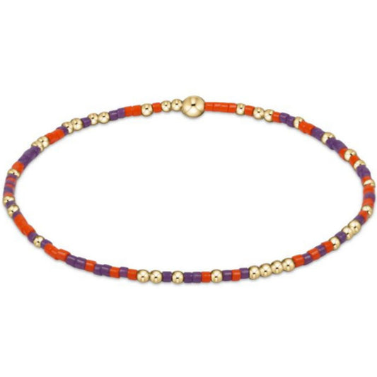 enewton 6.25" Gameday Hope Unwritten Bracelet - Bright Orange Purple