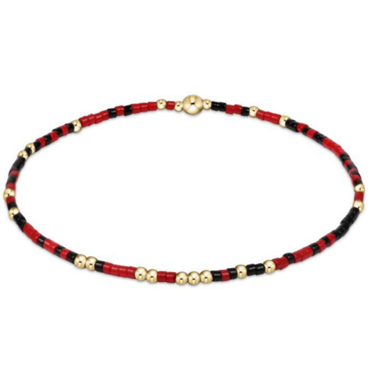 enewton 6.25" Gameday Hope Unwritten Bracelet -Bright Red-Onyx