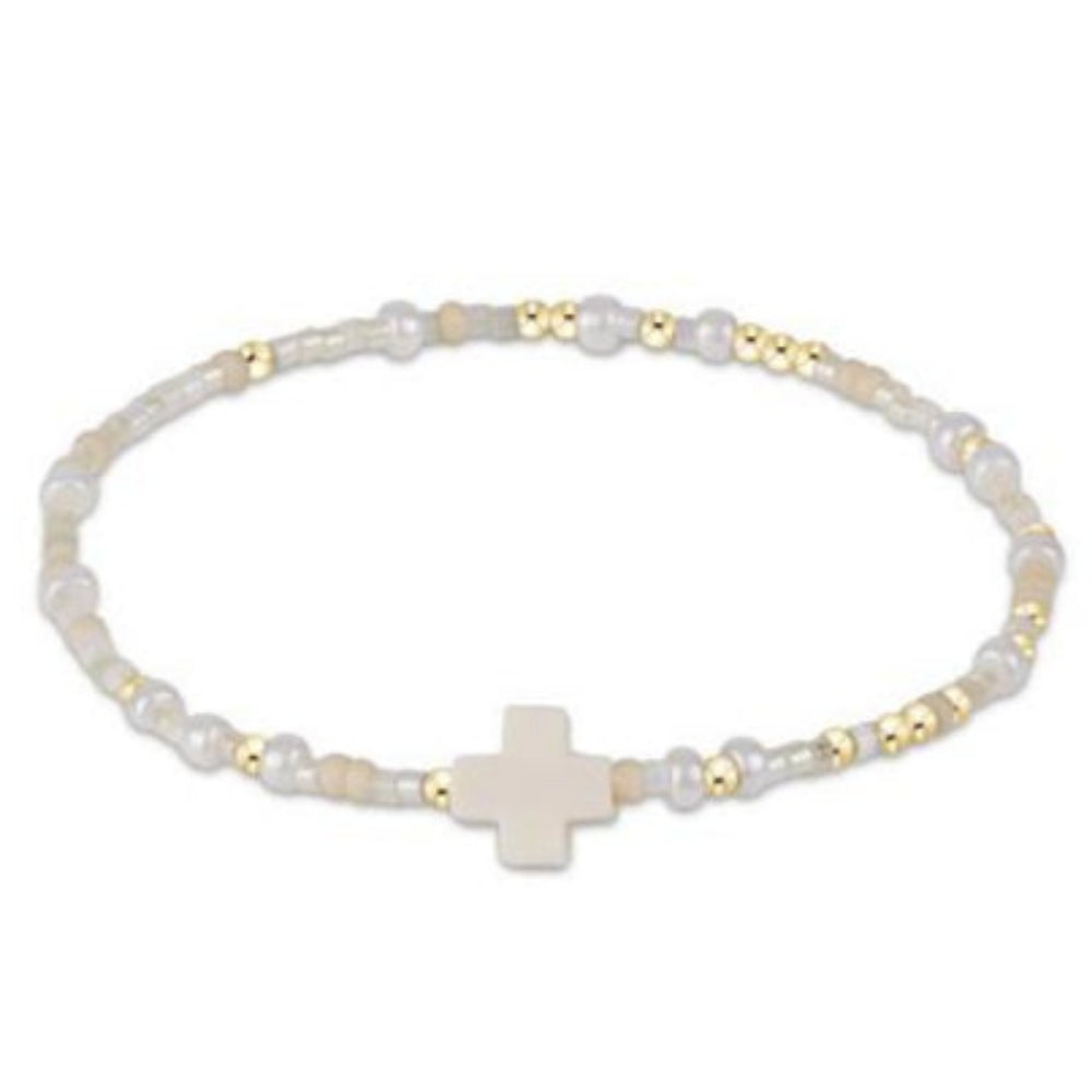 enewton 5.5" egirl Hope Unwritten Signature Cross Bracelet - Oh Snow You Didn't!
