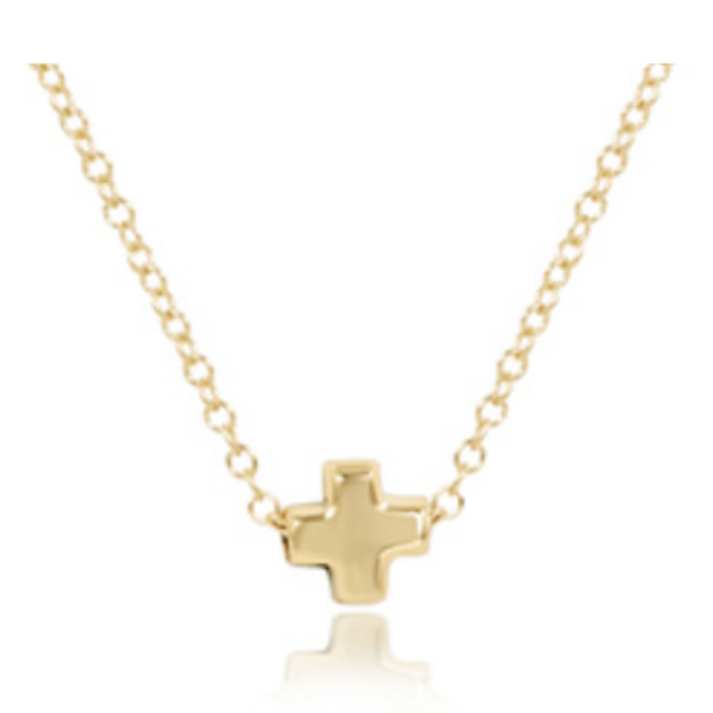enewton egirl 14" Necklace Gold - Signature Cross Small Gold