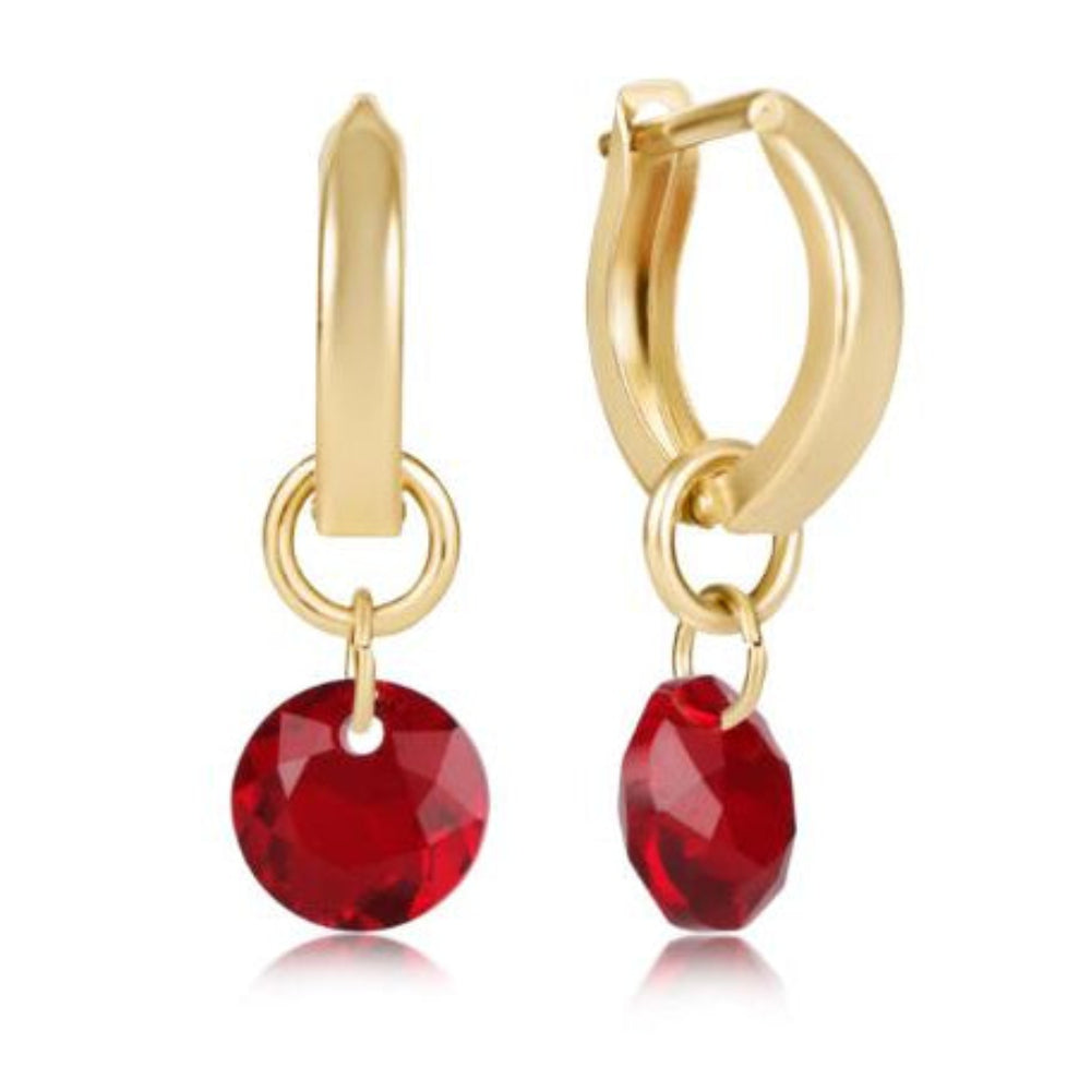 enewton Huggie Gold 0.5" Hoop - Reflection Small Charm - 01