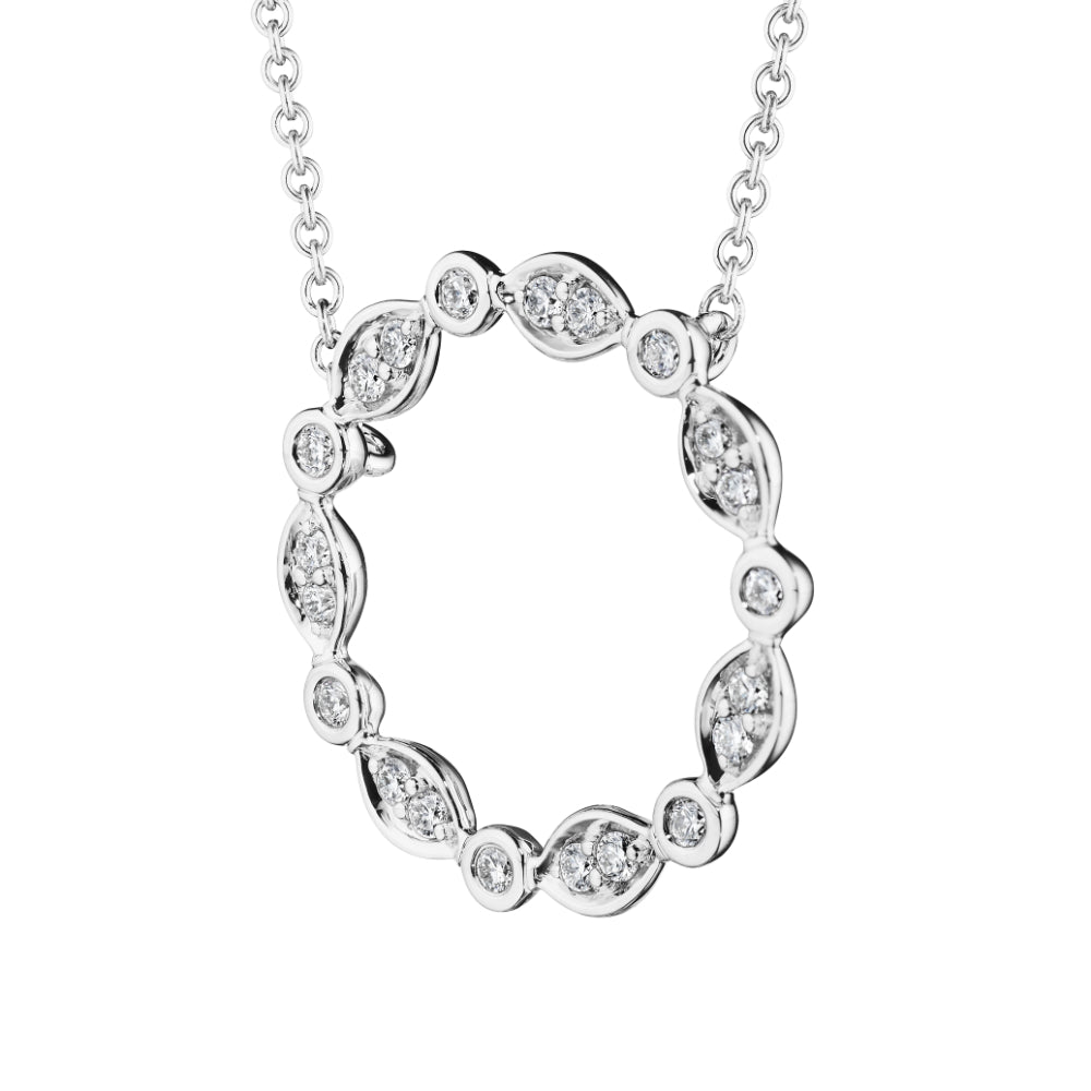 Verragio 18k Diamond "Nobility" Circle Pendant