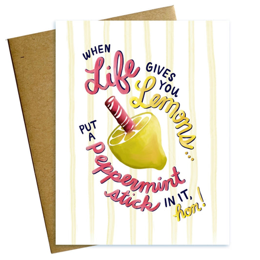 Baltimore Lemon Stick Blank Encouragement Card
