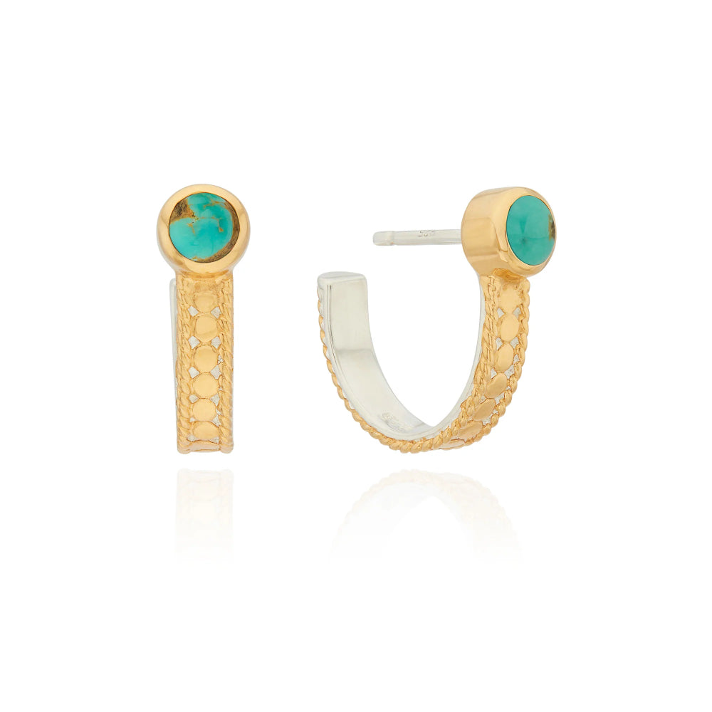 Anna Beck Single Turquoise Hoop Earrings