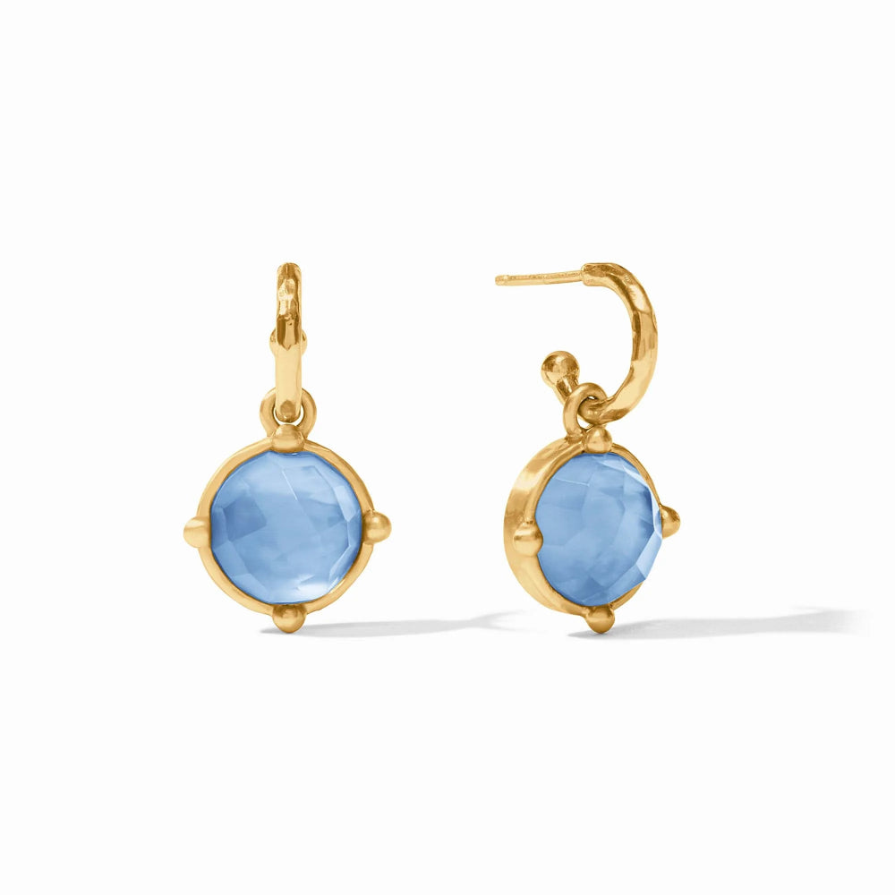 Julie Vos Honeybee Hoop & Charm Earrings