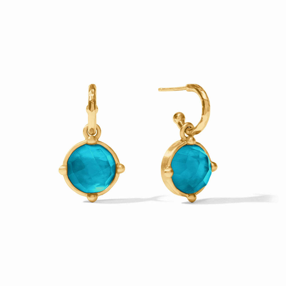 Julie Vos Honeybee Hoop & Charm Earrings