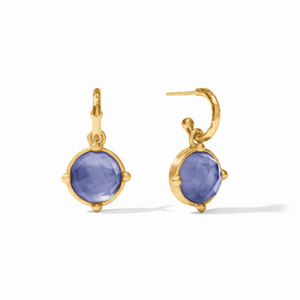 Julie Vos Honeybee Hoop & Charm Earrings