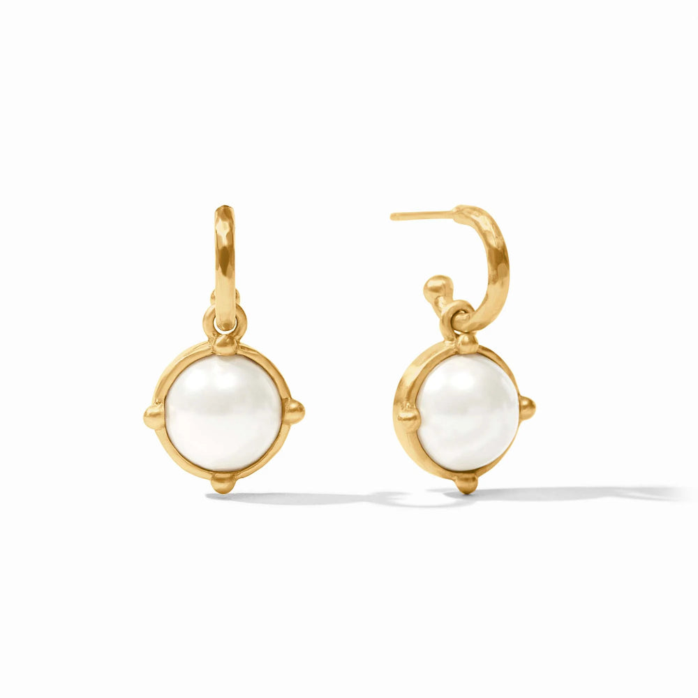 Julie Vos Honeybee Hoop & Charm Earrings