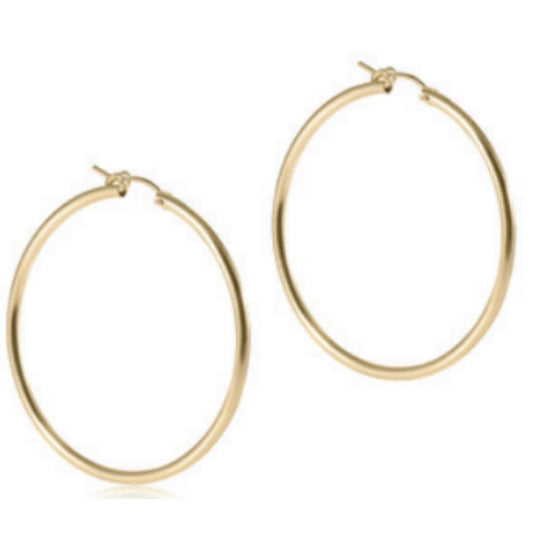 enewton Round Gold 2" Hoop - Smooth