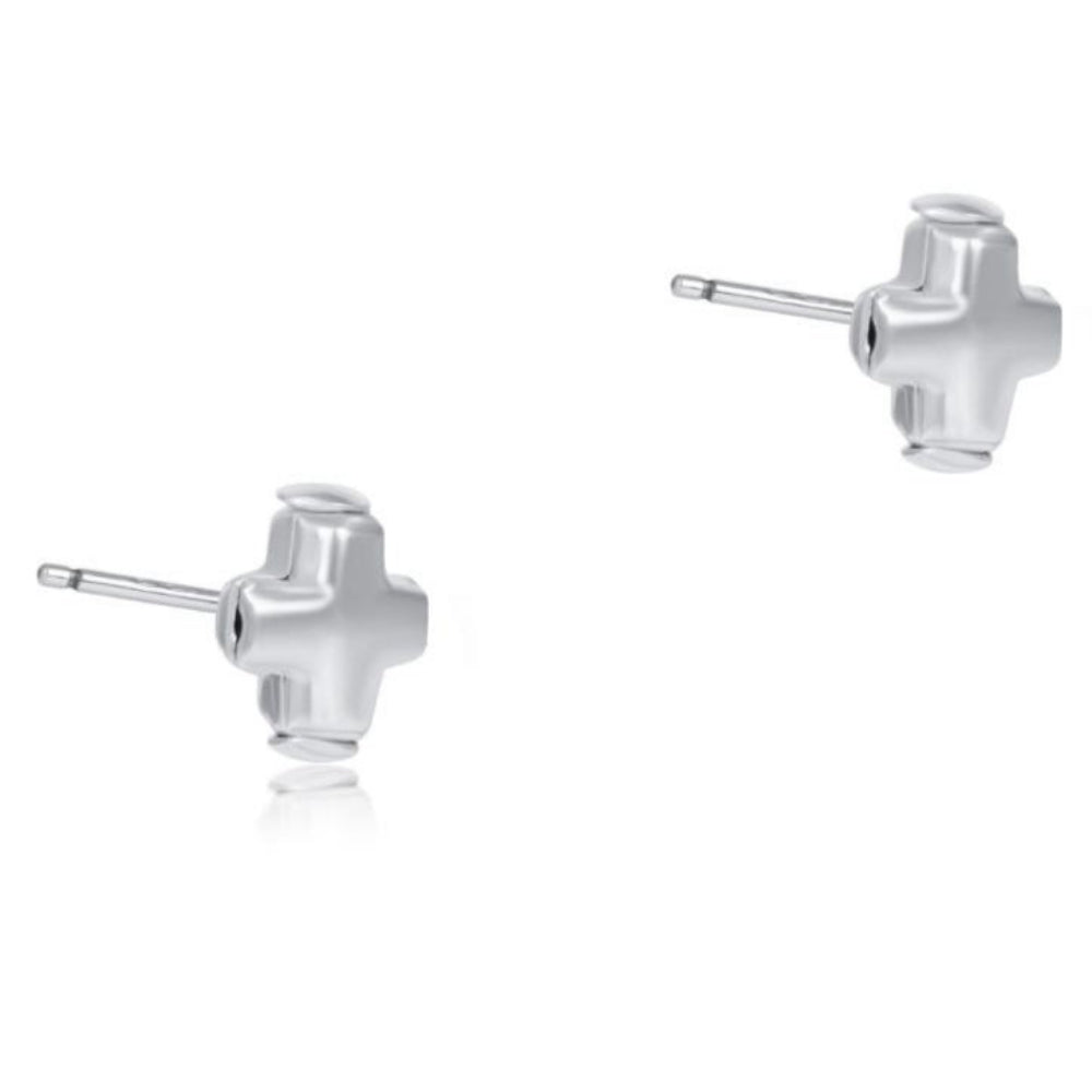 enewton Signature Cross Small Sterling Stud - Sterling
