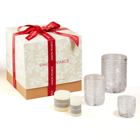 Simon Pearce Echo Lake Candlelight Trio Gift Set