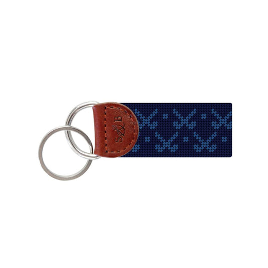 Smathers & Branson Tonal Clubs Key Fob (Dark Navy)
