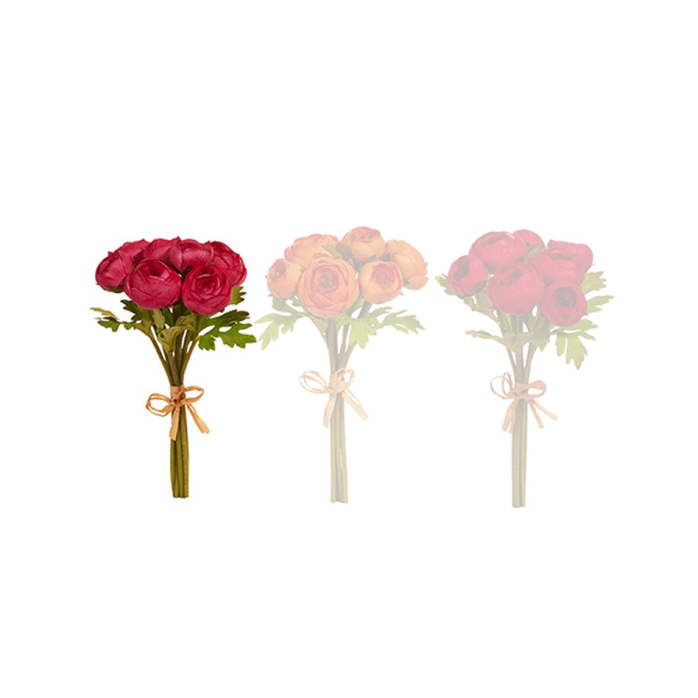 Raz Imports 11" Soft Touch Ranunculus Bundle