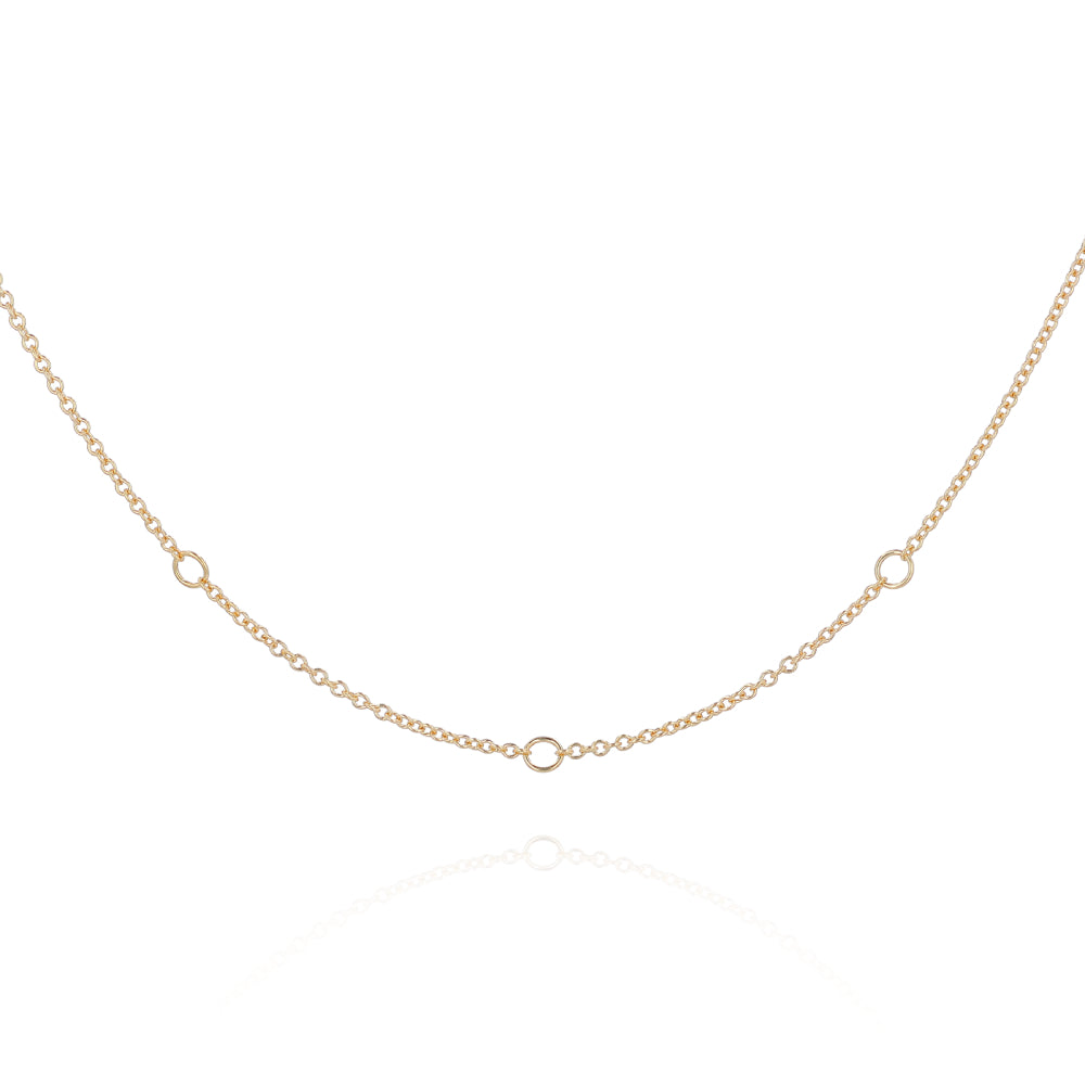 Dee Berkley 3 Gemstone Preset Chain 16/18"
