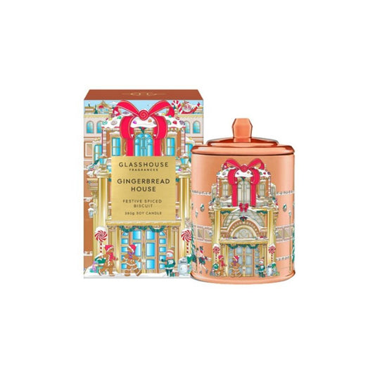 Glasshouse Fragrances 13.4 Oz. Christmas Candle - Gingerbread House