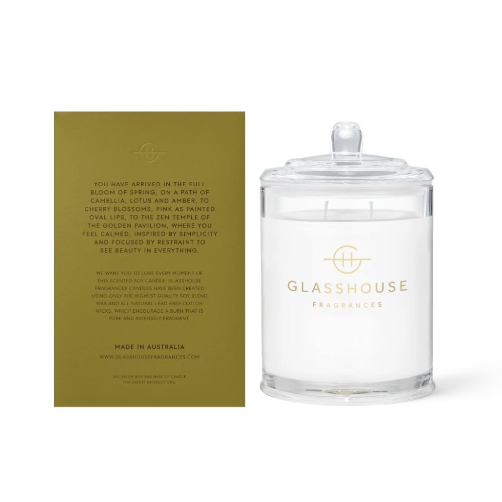 Glasshouse Fragrances 13.4 Oz. Candle - Kyoto In Bloom