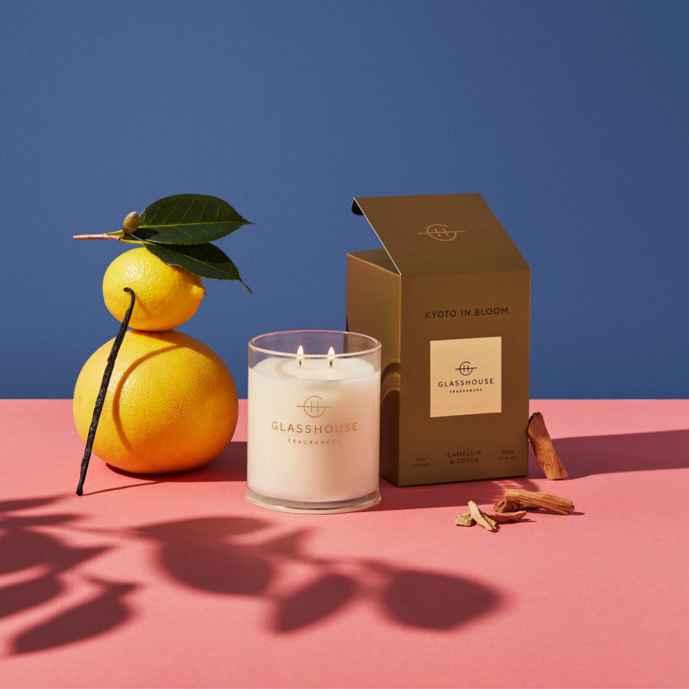 Glasshouse Fragrances 13.4 Oz. Candle - Kyoto In Bloom