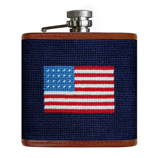 Smathers and Branson American Flag Flask (Dark Navy)