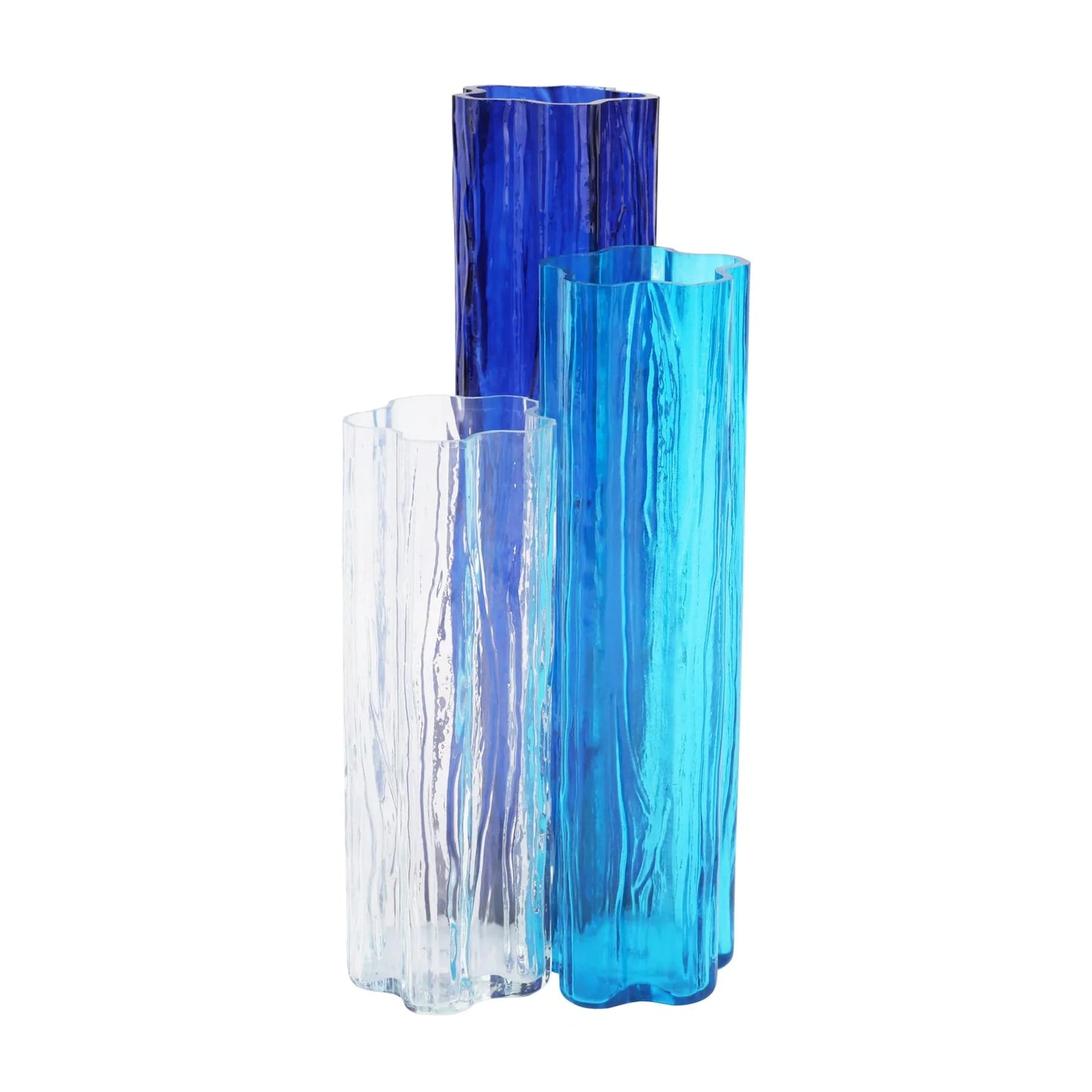 Vietri Flora Glass Vase - Set of 3