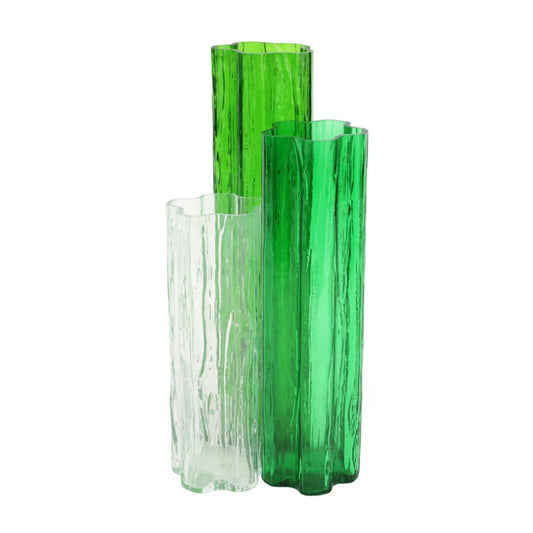 Vietri Flora Glass Vase - Set of 3