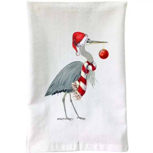 B McVan Designs Christmas - Santa Heron Flour Sack Towel