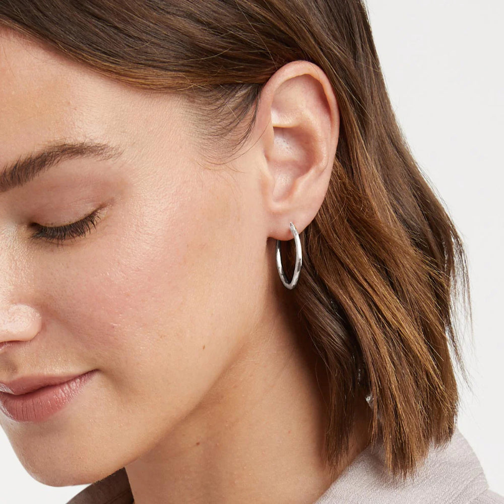 Julie Vos Silver Fleur-de-Lis 2-in-1 Earring