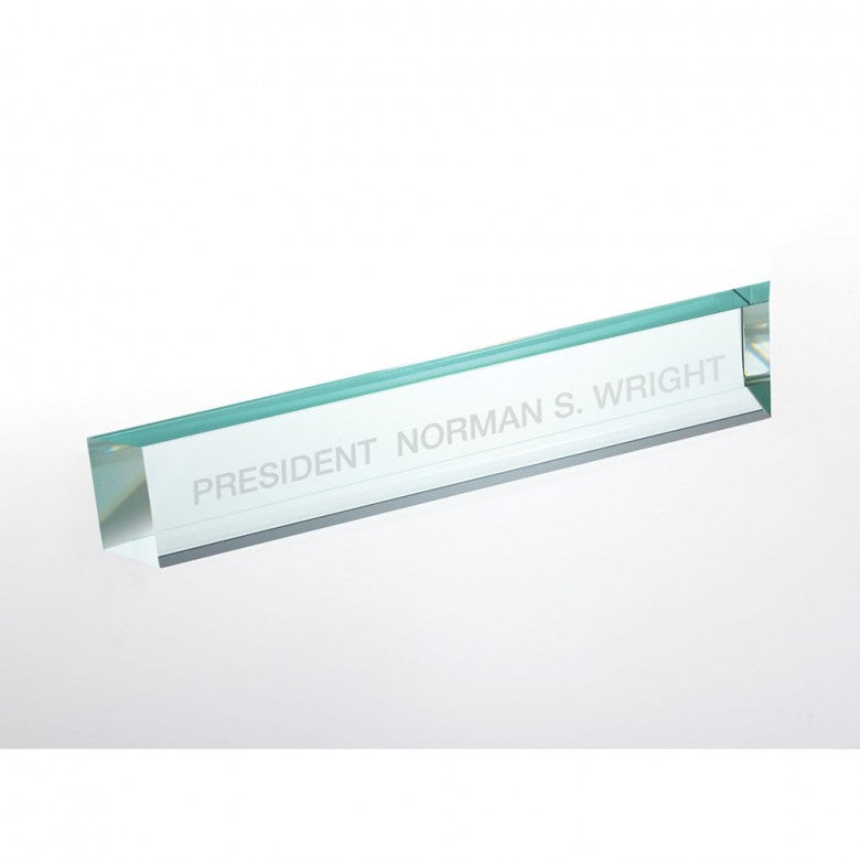 Topmost Slant Beveled Nameplate