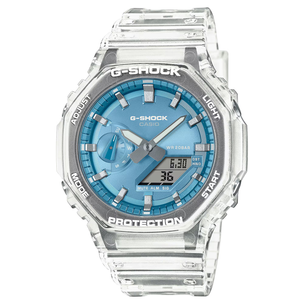 G-Shock 2100 Series Analog-Digital Clear Resin Watch