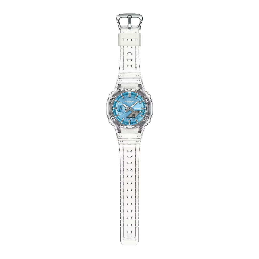 G-Shock 2100 Series Analog-Digital Clear Resin Watch