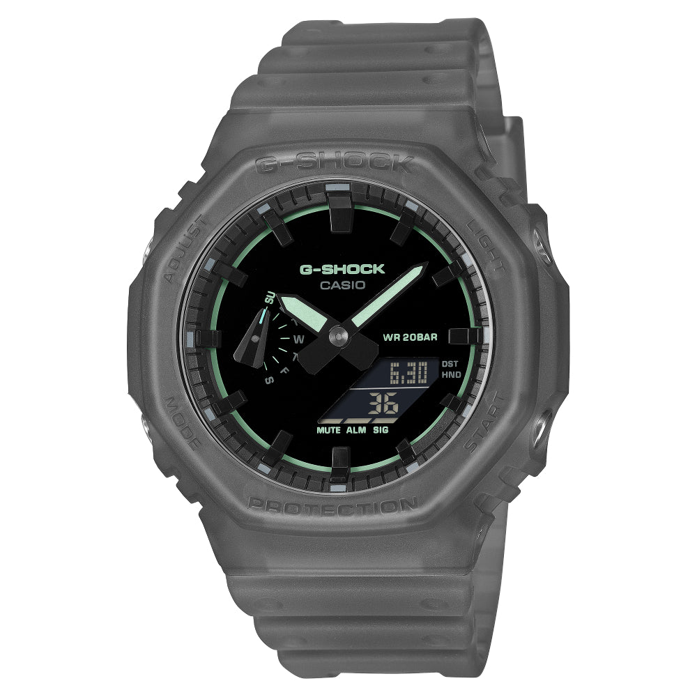 G-Shock Analog/Digital 2100 Series Translucent Grey Finish Watch