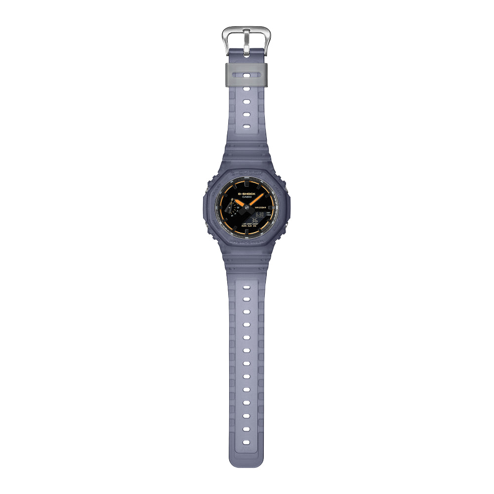 G-Shock Analog/Digital 2100 Series Translucent Navy Finish Watch