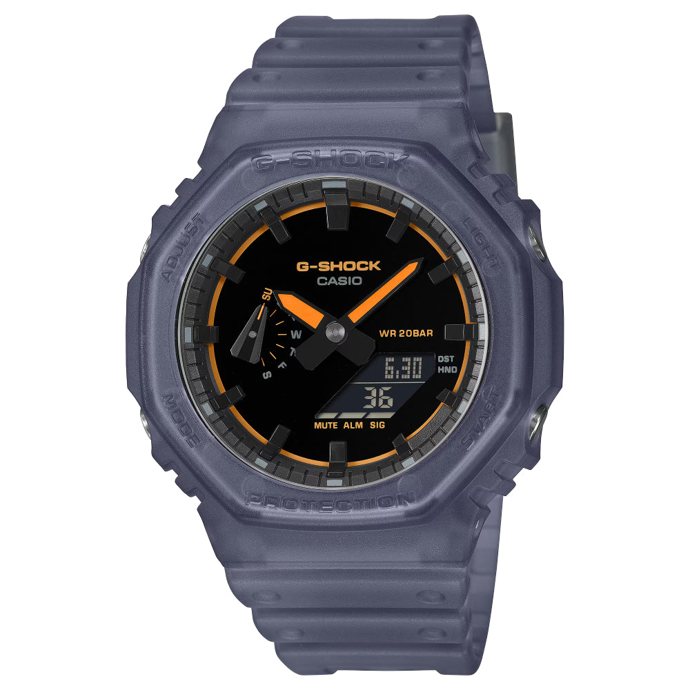 G-Shock Analog/Digital 2100 Series Translucent Navy Finish Watch